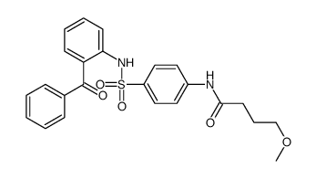 N-[4-[(2-benzoylphenyl)sulfamoyl]phenyl]-4-methoxybutanamide结构式