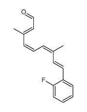 9-(2-fluorophenyl)-3,7-dimethylnona-2,4,6,8-tetraenal Structure