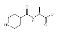 2-[(piperidine-4-carbonyl)-amino]-propionic acid methyl ester Structure