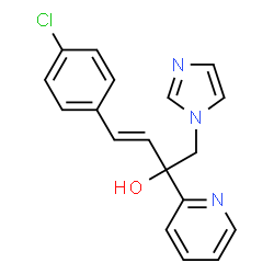 2-PYRIDINEMETHANOL, ALPHA-[(E)-2-(4-CHLOROPHENYL)ETHENYL]-ALPHA-(1H-IMIDAZOL-1-YLMETHYL)- structure