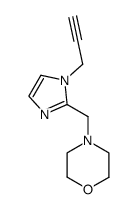 2-Morpholinomethyl-1-(2-propynyl)-imidazole结构式