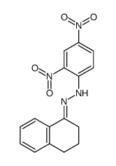 1,2,3,4-tetrahydronaphthalen-1-one (2,4-dinitrophenyl)hydrazone Structure