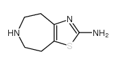 2-Amino-4,5,6,7,8-pentahydrothiazolo[5,4-d]azepine结构式