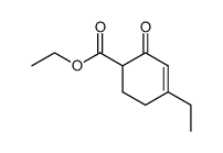 4-ethyl-2-oxo-cyclohex-3-enecarboxylic acid ethyl ester Structure
