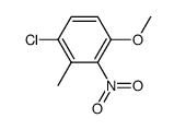 4-chloro-3-methyl-2-nitro-anisole结构式
