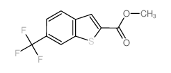 6-TRIFLUOROMETHYL-BENZO[B]THIOPHENE-2-CARBOXYLIC ACID METHYL ESTER structure