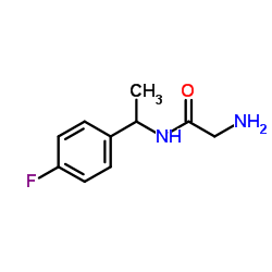 N-[1-(4-Fluorophenyl)ethyl]glycinamide结构式