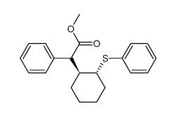 methyl (R)-2-phenyl-2-((1S,2R)-2-(phenylthio)cyclohexyl)acetate Structure