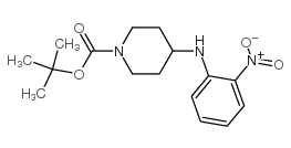 TERT-BUTYL4-(2-NITROPHENYLAMINO)PIPERIDINE-1-CARBOXYLATE structure