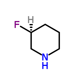 (3S)-3-Fluoropiperidine结构式