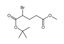 1-O-tert-butyl 5-O-methyl 2-bromopentanedioate结构式