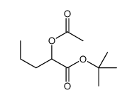 tert-butyl 2-acetyloxypentanoate Structure