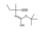 tert-butyl N-(3-methylpent-1-yn-3-yl)carbamate Structure