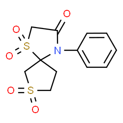 4-phenyl-1$l^{6},7$l^{6}-dithia-4-azaspiro[4.4]nonane-1,1,3,7,7-pentone Structure