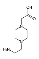 1-Piperazineaceticacid,4-(2-aminoethyl)-(9CI)结构式