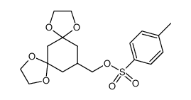 13-tosyloxymethyl-1,4,8,11-tetraoxadispiro[4.1.4.3]tetradecane Structure