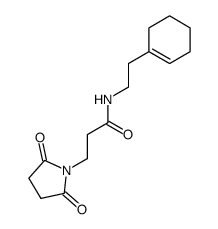 N-(2-(cyclohexen-1-yl)ethyl)-3-succinimidopropionamide Structure