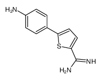 5-(4-aminophenyl)thiophene-2-carboximidamide结构式