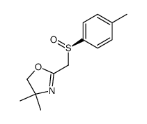 (R)-(4-Methylphenylsulfinylmethyl)-4,4-dimethyl-2-oxazoline Structure