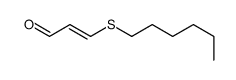 3-hexylsulfanylprop-2-enal结构式