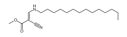 methyl (E)-2-cyano-3-(tetradecylamino)prop-2-enoate Structure
