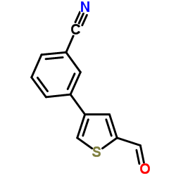 3-(5-Formyl-3-thienyl)benzonitrile Structure