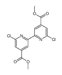 methyl 2-chloro-6-(6-chloro-4-methoxycarbonylpyridin-2-yl)pyridine-4-carboxylate结构式