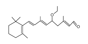 5-Ethoxy-9-<2.2.6-trimethyl-cyclohexen-(6)-yl>-3.7-dimethyl-nonatrien-(2.6.8)-al-1结构式