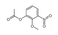 1-acetoxy-2-methoxy-3-nitro-benzene结构式