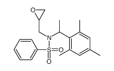 N-(oxiran-2-ylmethyl)-N-[1-(2,4,6-trimethylphenyl)ethyl]benzenesulfonamide结构式