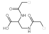 2,3-bis[(2-chloroacetyl)amino]propanoic acid Structure