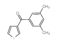 3-(3,5-DIMETHYLBENZOYL)THIOPHENE结构式