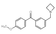 3-AZETIDINOMETHYL-4'-METHOXYBENZOPHENONE结构式