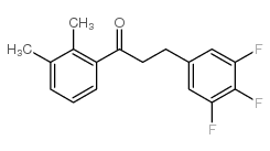 2',3'-DIMETHYL-3-(3,4,5-TRIFLUOROPHENYL)PROPIOPHENONE结构式