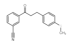 3'-CYANO-3-(4-THIOMETHYLPHENYL)PROPIOPHENONE structure