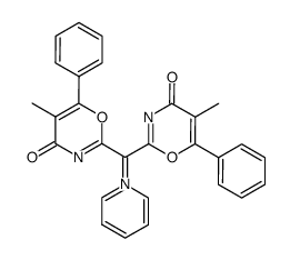 pyridinium bis(5-methyl-6-phenyl-4-oxo-4H-1,3-oxazin-2-yl)methylide结构式