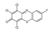 1,2,4-trichloro-8-fluorophenothiazin-3-one结构式