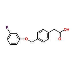 {4-[(3-Fluorophenoxy)methyl]phenyl}acetic acid Structure