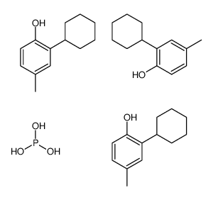 2-cyclohexyl-4-methylphenol,phosphorous acid Structure