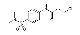 Propanamide, 3-chloro-N-[4-[(dimethylamino)sulfonyl]phenyl]结构式