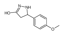 5-(4-methoxyphenyl)pyrazolidin-3-one Structure