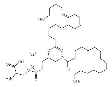 1-palmitoyl-2-linoleoyl-sn-glycero-3-[phospho-l-serine](sodium salt) structure