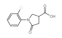 1-(2-chlorophenyl)-5-oxopyrrolidine-3-carboxylic acid Structure