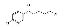 5-chloro-1-(6-chloropyridin-3-yl)pentan-1-one结构式