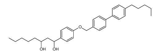 1-[4-[[4-(4-pentylphenyl)phenyl]methoxy]phenyl]octane-1,3-diol Structure