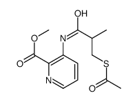 Methyl 3-{[3-(acetylsulfanyl)-2-methylpropanoyl]amino}-2-pyridine carboxylate结构式