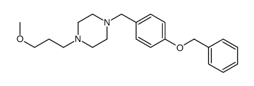 1-(3-methoxypropyl)-4-[(4-phenylmethoxyphenyl)methyl]piperazine结构式