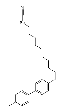 10-[4-(4-methylphenyl)phenyl]decyl selenocyanate Structure