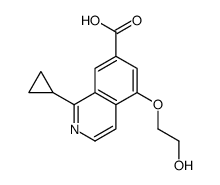 1-cyclopropyl-5-(2-hydroxyethoxy)isoquinoline-7-carboxylic acid Structure