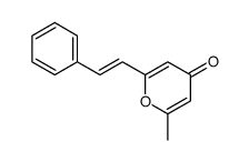 2-methyl-6-(2-phenylethenyl)pyran-4-one结构式